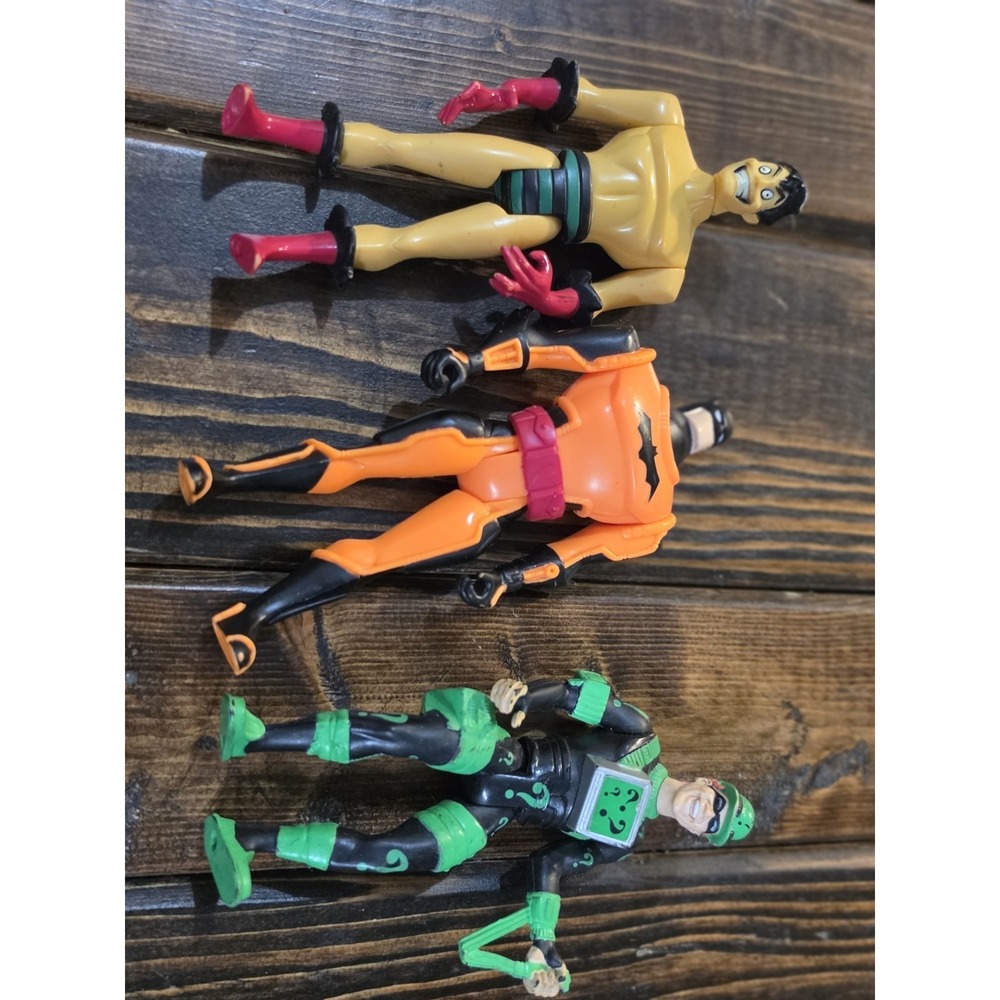 Vintage BATMAN AND VILLIANS LOT OF 3 ACTION FIGURES DC COMICS